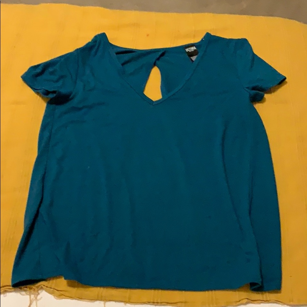 Victoria secret blue open back workout top